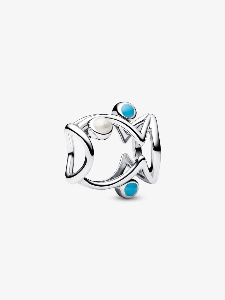 Offen gearbeiteter Fisch PANDORA Charm Sterling-Silber 793819C01