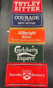 Beer Bar Towels 5 Cotton Mats Preloved Commercial Grade Golf Fishing see sizes - Picture 1 of 11