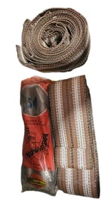 Vintage RE-WEB KIT 39' Lawn Chair Webbing Brown White NEW NOS USA - Bild 1 von 1