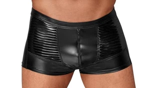 Noir Handmade - Escudero Brillantes Power-Wetlook Shorts Con Charol Negro - - Picture 1 of 2