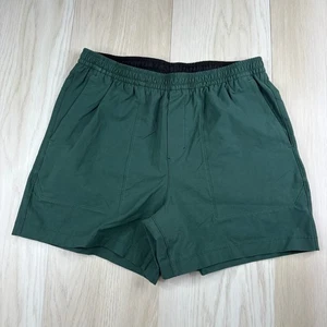 Lululemon Mens Green Elastic Waist Stretch Performance 5" Bowline Size Large - Picture 1 of 10