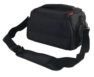 Kamera Umhängetasche Tasche für Canon EOS 2000D 4000D 250D 6D 5D 800D DSLR (schwarz) - Bild 1 von 4