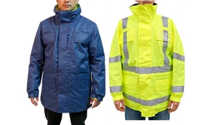 RAF Military Police Hi Vis Reversible Blue Jacket Waterproof MVP Goretex 190/124 - Picture 1 of 4