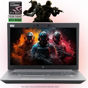 HP ZBook 17 G6 Workstation FHD i7-9850H 128GB RAM 2TB SSD RTX 5000 16GB Gaming - Picture 1 of 8