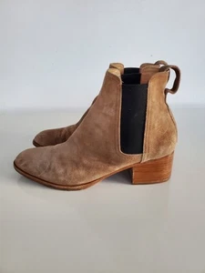 Rag & Bone Womens Shoes WALKER Caramel Suede Ankle Bootie Size 39 US 9 - Picture 1 of 11