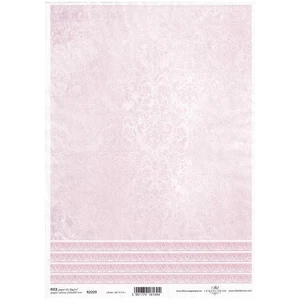 ITD Reispapier Decoupage Bastelpapier Serviettentechnik-R2229 Damastschablonen - Bild 1 von 1