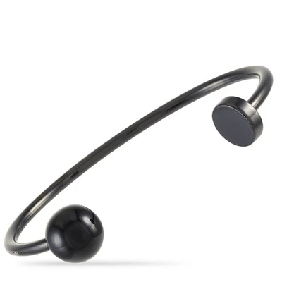 Brazalete abierto Calvin Klein negro chapado en PVD KJ9RBF14010L Foto 1 de 4