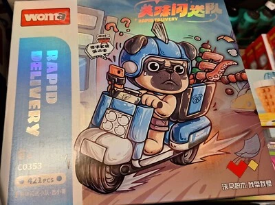 Woma Lieferant Delivery Kurier Klemmbausteine C0353