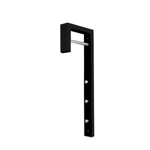 Garderobe Altona Garderobenleiste mit 3 Haken und 1 Stange für Bügel HTI-Line - Bild 1 von 11