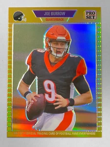 FINO A 5 2023 LEAF PRO SET rifrattore metallo oro Prizm #/199 JOE BURROW BENGALS - Foto 1 di 7