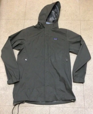 PATAGONIA HOMBRE Verde Oliva TORMENTA LLUVIA CORTAVIENTOS M Abrigo-excelente estado. Foto 1 de 4