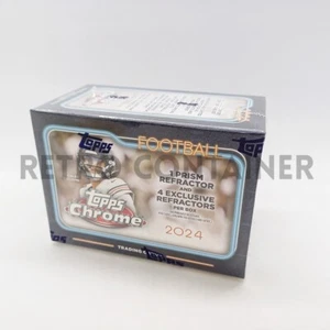 TOPPS Chrome Football 2024 NFL - Sealed Blaster Box 6 Booster Packs - Picture 1 of 3