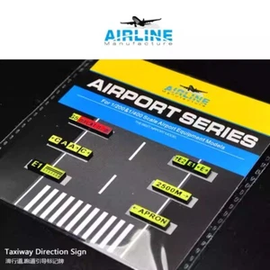 1/400 Airport Ground Handling Facilities - Runway Guidance Signs Markings 6Pcs - Picture 1 of 4