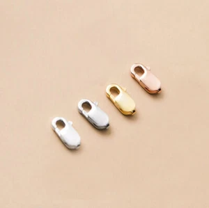 Collar de pulsera de plata esterlina hágalo usted mismo broche de garra de langosta para pulsera A2395-A - Imagen 1 de 8