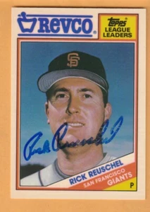 Rick Reuschel San Francisco Giants AUTO Signed 1988 Revco Western Illinois - Picture 1 of 2