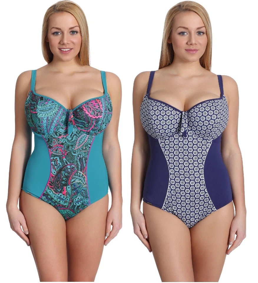 Antie Damen Badeanzug Stretch Polyamid Frauen Swimmanzug Schnelltrocknend EU - Bild 1 von 1