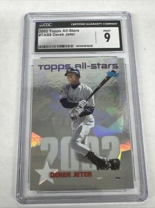 2003 TOPPS ALL-STARS #TAS9 DEREK JETER YANKEES HOF CGC 9 - Picture 1 of 2