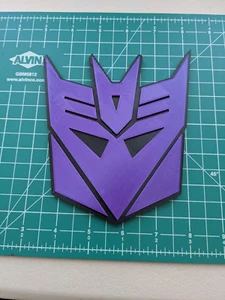 Transformers Deception Impreso en 3D Pantalla Montaje en Pared Logotipo - Imagen 1 de 3