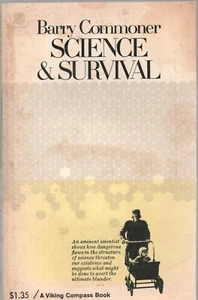 SCIENCE & SURVIVAL by BARRY COMMONER Viking Press 1963 1966 TP - Imagen 1 de 1
