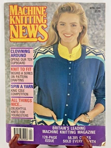 Machine Knitting News U.K.April 1990  England Britain Magazine 1990 Vintage - Picture 1 of 8