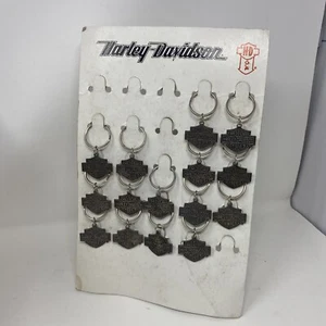 Vintage Harley Davidson Keychain Display Cardboard Gas Station - Picture 1 of 10