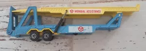 RIMORCHIO CAMION CAMIONCINO BISARCA MAJORETTE ECH 1/60 MONDIAL ASSISTANCE - Foto 1 di 5