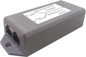 2 Port PoE Extender PoE+ Repeater 100 Meters(328 ft) Extender 1 in 2 Out Comply - Picture 1 of 7