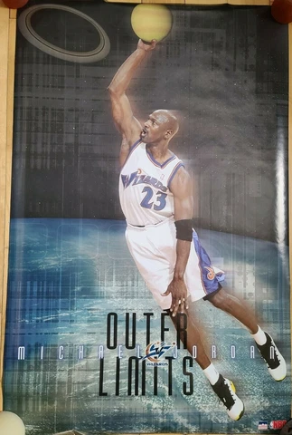 Michael Jordan Outer Limits Washington Wizards Starline Poster 22.5 X 34.5” NEW Cover