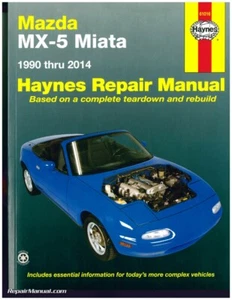 Haynes Mazda MX-5 Miata 1990-2014 Auto Repair Manual : H61016 - Picture 1 of 1