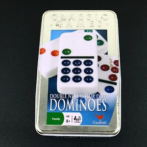 Double Nine Color Dot Dominoes Cardinal Ind. 55 pc. Style #9511C 2007 1" x 2" - Picture 1 of 7
