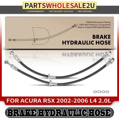 Manguera hidráulica de freno trasero derecho y derecho 2 piezas para Acura RSX 2002 2003 2004 2005 2006 Foto 1 de 4