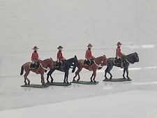 4 SAE 30mm Canadian Royal Mounted Police Painted Lead Soldiers HE South Africa