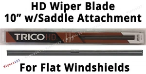 TRICO 61-100 10" Wiper Blade Flat Windshields -BLACK- RV Bus & Commercial Truck - Picture 1 of 1