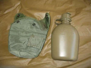 USMC Army Military Surplus LC2 1 Quart Plastic Water Canteen Cover OD USGI ALICE - Picture 1 of 1