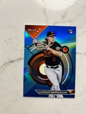Gunnar Henderson RC 2023 Topps Finest Blue Refractor 48/150 Baltimore Orioles