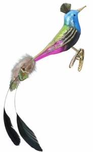 Inge Glas Clip-On Bird Funky Bird 10147S019 vetro tedesco ornato NUOVO con confezione regalo GRATIS - Foto 1 di 2