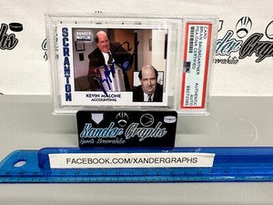 BRIAN BAUMGARTNER OFFICE KEVIN MALONE SIGNED AUTOGRAPHED CARD PSA DNA SLABBED