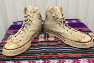Vintage 1950s Converse All Star Mens 14 Chuck Taylor Red Label USA Rare Display - Bild 1 von 15