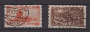 (WH22654) SAAR AREA 1926, MI 116+121, USED, CV €20, SEE SCAN - Picture 1 of 1