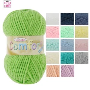 King Cole Comfort Chunky - 100G Knitting Yarn Acrylic Nylon Wool Ball Crochet - Picture 1 of 15