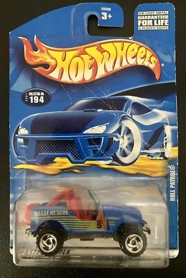 2001 HOT WHEELS ROLL PATROL COAST RESCUE BLUE NIB - Image 1 of 2
