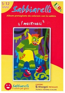 Sabbiarelli, Album - I mostruosi - 5 schede 15x20cm giuochi educativi 100AL0547 - Imagen 1 de 1