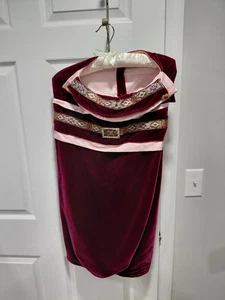 Ausgefallenes lila Samt Hundekleid mit Schmucksteinen groß bis XL Hund Prinzessin Hund - Bild 1 von 4