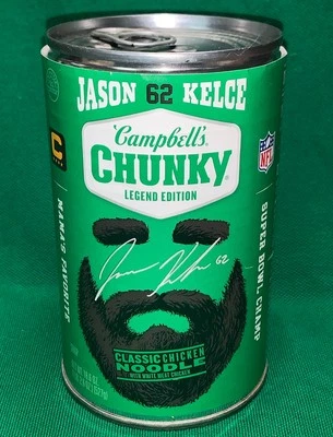 Jason Kelce 62 Campbells Chunky Legend Edition Sopa Mamas Favorite Eagles NFL 🔥 - Imagem 1 de 4