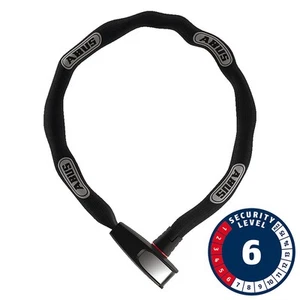 New Abus 6806K Catena Reflective Chain Lock Key 6mm 110cm 3.6' Black Reflective - Picture 1 of 1