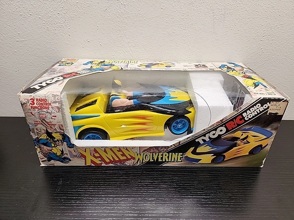 Coche de juguete de radiocontrol de colección TYCO Marvel Comics X Men Wolverine 1993 radiocontrolado Foto 1 de 4
