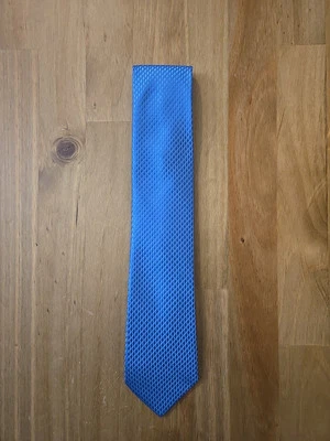 Corbata Stafford para hombre azul con puntos de diamante azul 100 % poliéster Foto 1 de 4