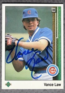 Chicago Cubs star Vance Law autographed / signed 1989 Upper Deck card - - Picture 1 of 1