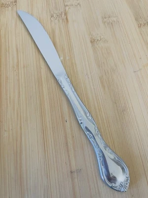 Supreme Towle MANOIR 光面不锈钢实心锯齿刀 9 英寸全新! — 第 1/2 张图片