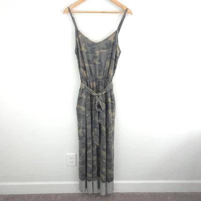 Maxi Vestido Para Mujer Three Bird Nest Cadete Estampado Camuflaje Boho Bolsillos Talla M Foto 1 de 4